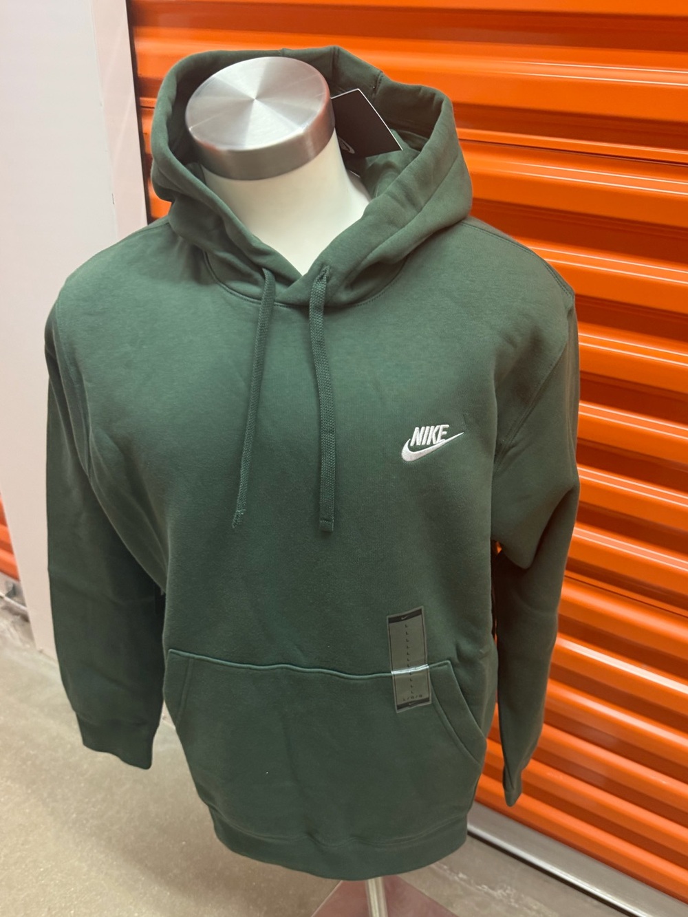 NWT Nike Men's Forest Green Pullover Hoodie BV2654 370 Size L